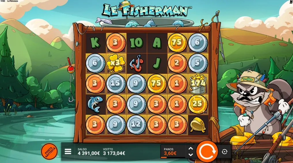 Τροχοί του slot Le Fisherman, ένα από τα παιχνίδια στη SpinBoss — Εξυπηρέτηση πελατών στη SpinBoss